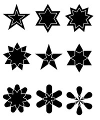 set of stars icons