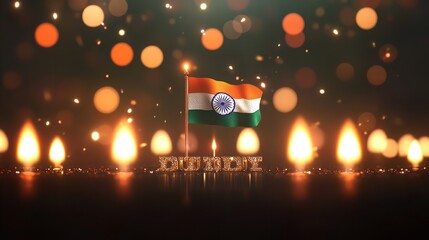  vector illustration of 15th August, Independence Day of india.