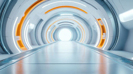 Obraz premium Background of the Dreamy Artificial Space E-commerce Product Exhibition Stand