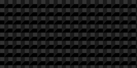 Fototapeta premium Vector abstract dark black geometric minimal cube hexagon surface texture design. minimal black cubies block and mete glossy thin smooth structure isometric grid banner and wallpaper.