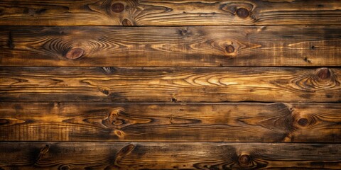 Naklejka premium Rustic Wooden Planks with Knots and Grain Patterns, Exhibiting the Beauty of Natural Wood
