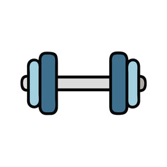 Colorful adjustable dumbbell illustration,  representing fitness, strength training, and exercise equipment.