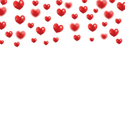 3D love background vector illustration