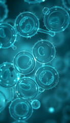 micrograph plant cells isolated with white highlights, png