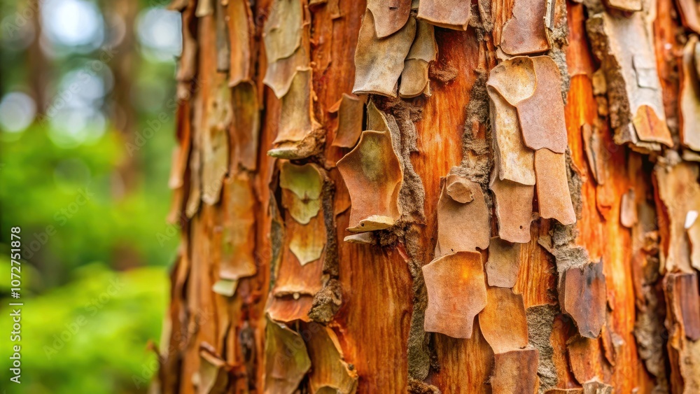 Aufkleber the textured bark of a tree, its layers telling a story of growth and time