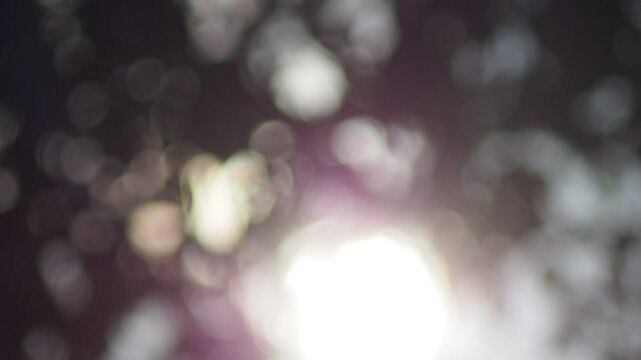 wink and bokeh background with light splash shining