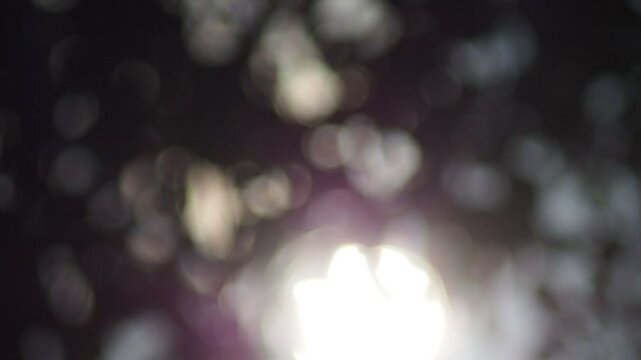 wink and bokeh background with light splash shining