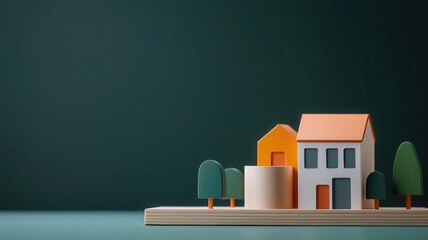 Close-up of a property loan brochure comparing interest rates based on different equity levels, Loan brochure with equity and rate comparison, Informative and practical