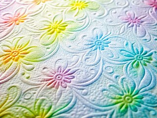 High-Quality Watercolor Paper Texture Background with Macro Focus on Clean Fine White Paper Pattern, Ideal for Artistic Projects and Design Inspirations