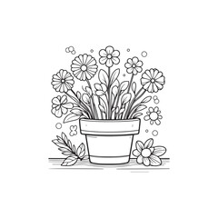 cup of coffee with flowers