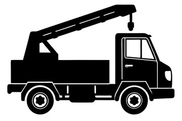 Cherry Picker silhouette Vector SVG.