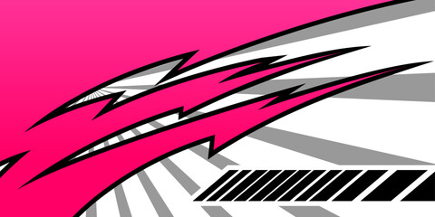 Abstract stripe racing background designs for wrap cargo van, race car, pickup truck, adventure vehicle. Car wrap design vector