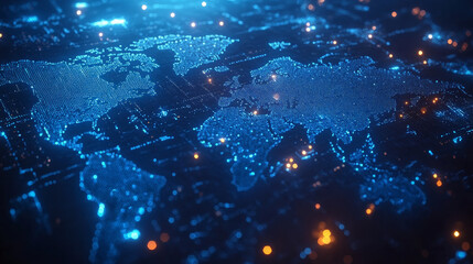 Obraz premium Background of Internet technology concept