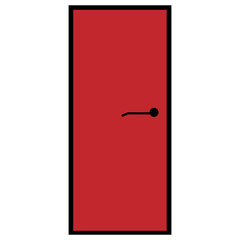 Door modern illustration