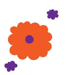 Flower art deco illustration