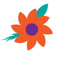 Flower deco illustration