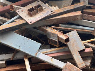 pile of metal bar