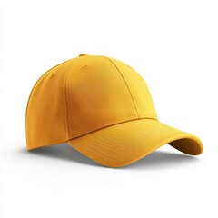Fototapeta premium realistic high quality Yellow baseball hat mockup isolated