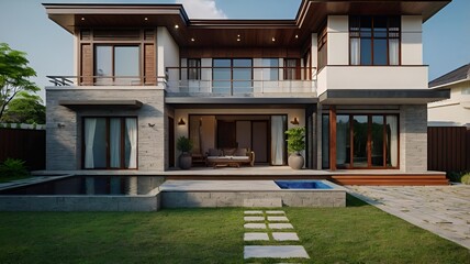 Fototapeta premium Front design of house 