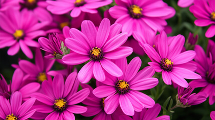 Obraz premium Spring pink daisy flower background