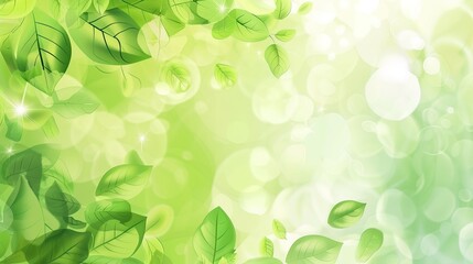 Vibrant Cartoon Summer Green Background Picture: A Refreshing Escape