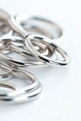 Interlocking Metal Rings.