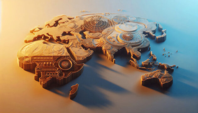 3D World Map