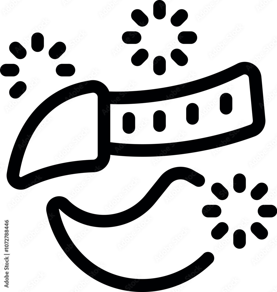 Aufkleber futuristic spaceship navigating through the cosmos, surrounded by loading indicators, symbolizing in