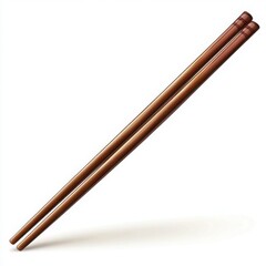 Elegant wooden chopsticks for dining.