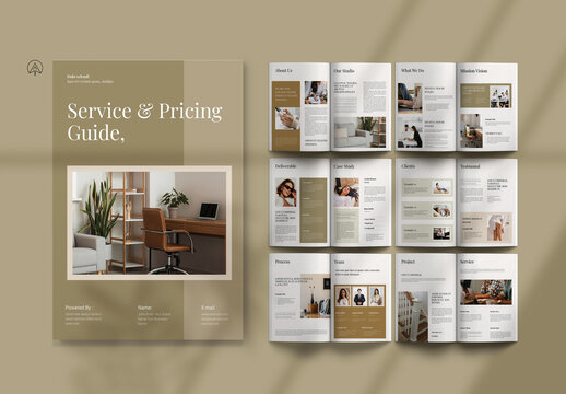 Service & Pricing Guide Brochure Template