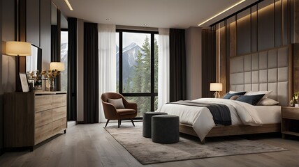 Fototapeta premium Bedroom design 