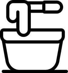 Hot wax dripping from wooden spatula into container, preparing for hair removal treatment