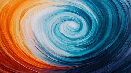 Obraz premium Swirling Colors in Fluid Motion Abstract Composition