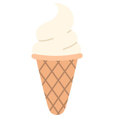 fast food theme ice cream illustration 