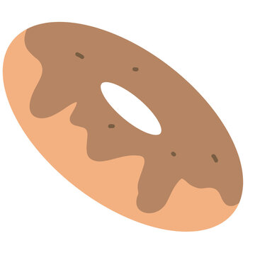 fast food theme dounat illustration 