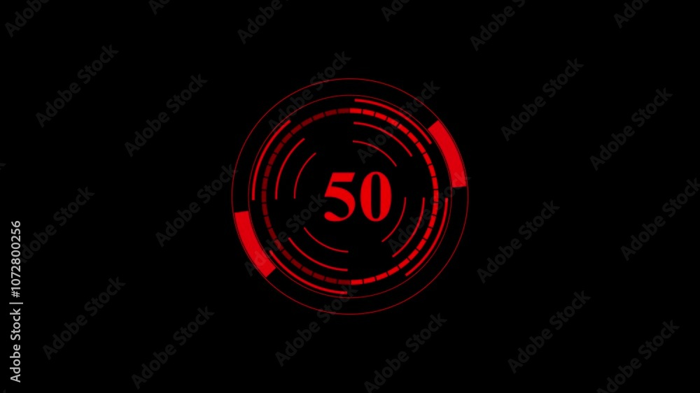 Poster digital text loading bar animation. on black background.