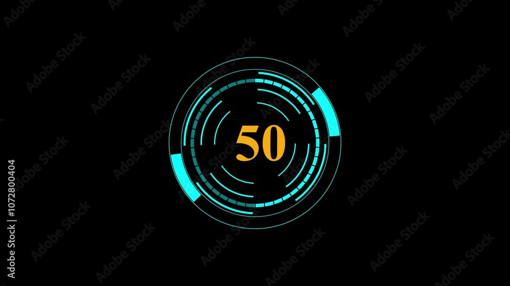 Aufkleber digital text loading bar animation. on black background.