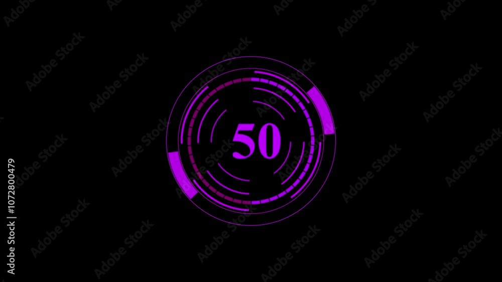 Aufkleber digital text loading bar animation. on black background.