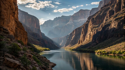 mountain river in the mountains