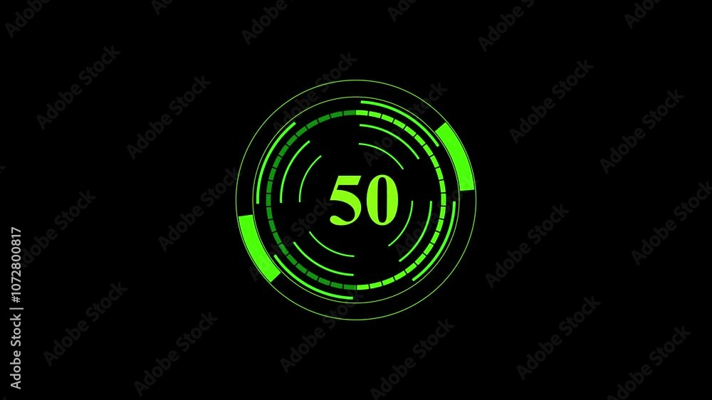 Poster digital text loading bar animation. on black background.
