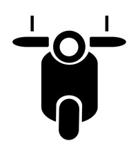 Image Motorcycle vehicle Icon black color on white background