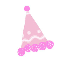 pink birthday hat