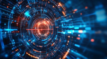 Digital background for tech, AI, data, audio, graphics