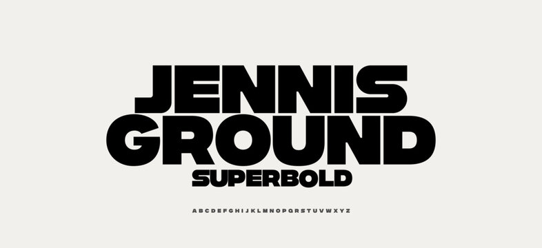 Modern Bold Alphabet Font logo. Typography abstract urban style sport fonts for technology, digital, movie logos design. vector illustration