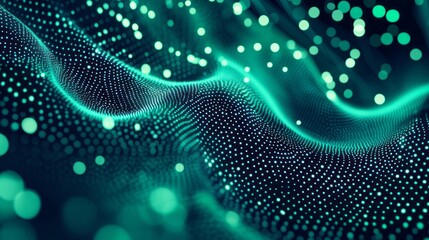 Digital background for tech, AI, data, audio, graphics