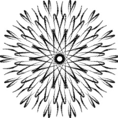 Circle pattern, vintage, modern, round, geometric pattern, pattern, black, white