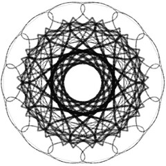 Circle pattern, vintage, modern, round, geometric pattern, pattern, black, white