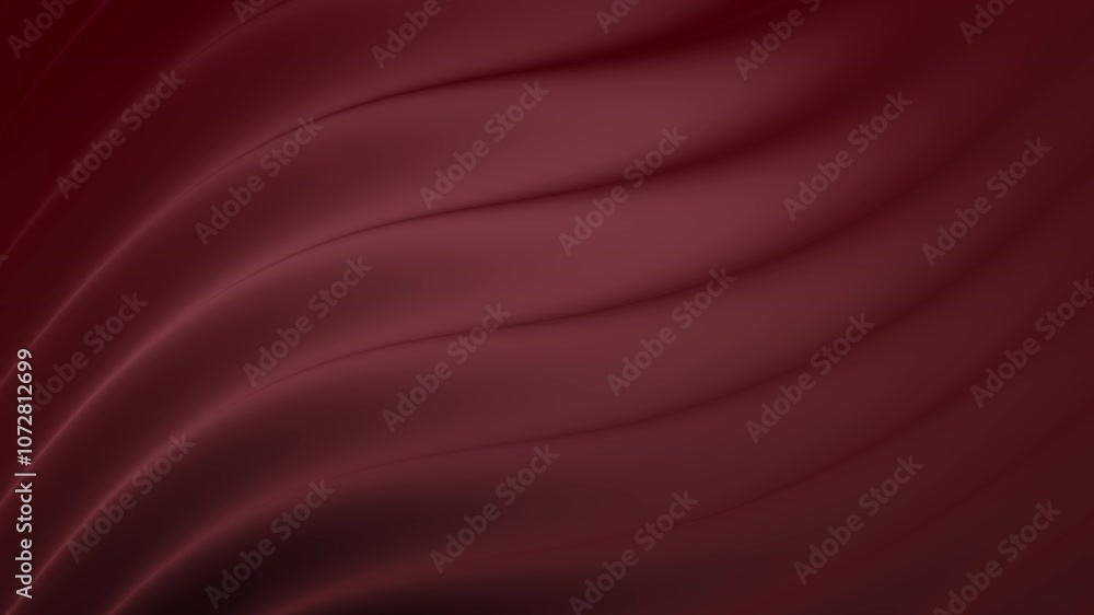 Poster elegant deep red wave pattern with subtle gradients and soft curves ideal for backgrounds, textures,