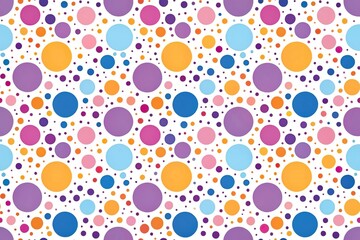 Colorful abstract pattern made up of small shapes and circles in various sizes and colors like blue purple pink yellow orange, small shapes, geometric shapes, modern design