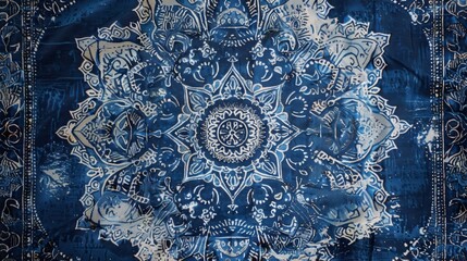 Traditional Slovak Blueprint Dyeing Art